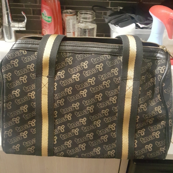 TNA black and Gold handbag - Picture 1 of 3